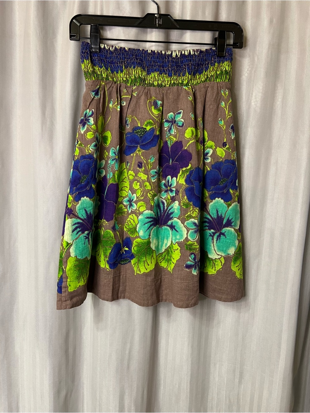 Free People Cotton and Linen blend floral skirt size XS - Picture 2 of 8